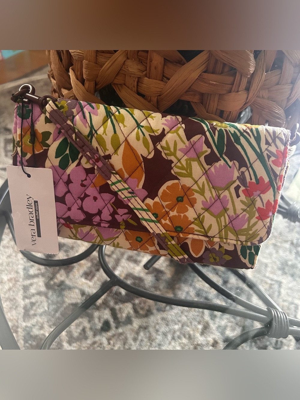 Vera Bradley Outlet Cotton Wallet Crossbody